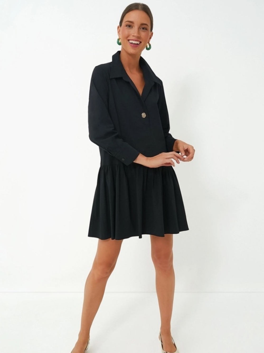 Pomander Place women’s dress Black Cleia Dress M NWT